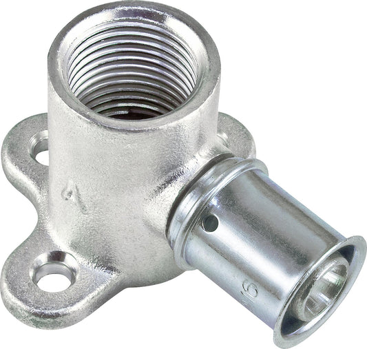 MULTITUBO press wall disc Ø16mm-DN10 (3/8") IT, tin-plated