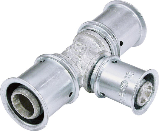 MULTITUBO Press-T-Stück, reduziert Ø16-Ø20-Ø16mm, verzinnt