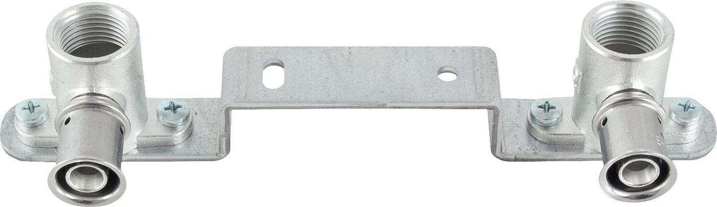 MULTITUBO mounting rail set Gemini Ø16mm-DN15 (1/2") IT 120mm