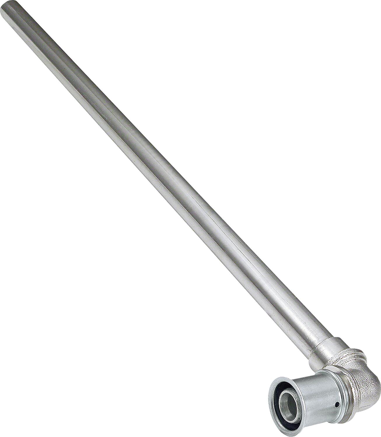 MULTITUBO Press-HK connection elbow Ø16mm-Cu 12 x 1-150 mm, chrome-plated