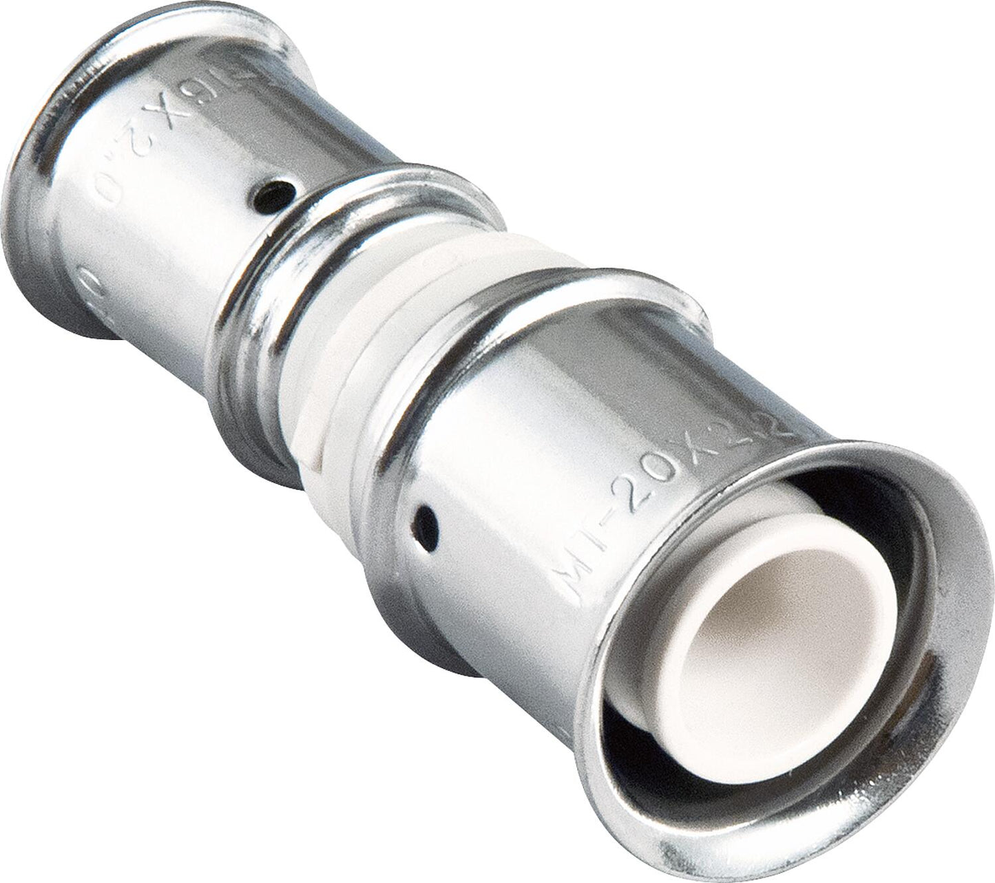 Multitube press coupling, reduced Ø20-Ø16mm, PPSU