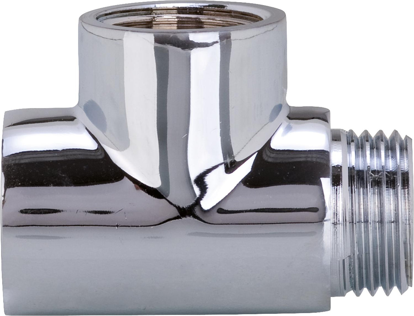 Connection T-piece 1/2" chrome-plated 1 x 1/2" male thread / 2 x 1/2" female thread Type: SAS