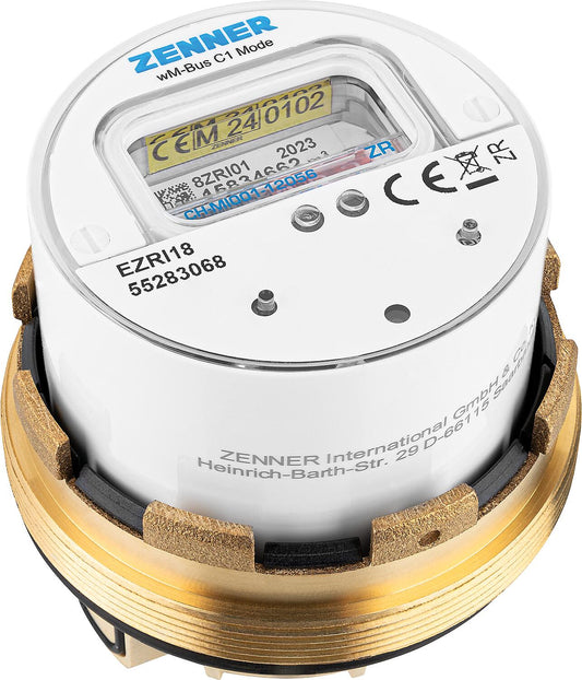 Zenner Minomess WE M78 x 1.5 V2 30°C 2.5 R40V 325 RK ZR wireless measuring capsule water meter, wireless M-Bus