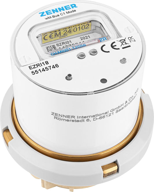 Zenner Minomess BR M66 x 1 V2 30°C 2.5 R40V 325 RK ZR wireless measuring capsule water meter, wireless M-Bus