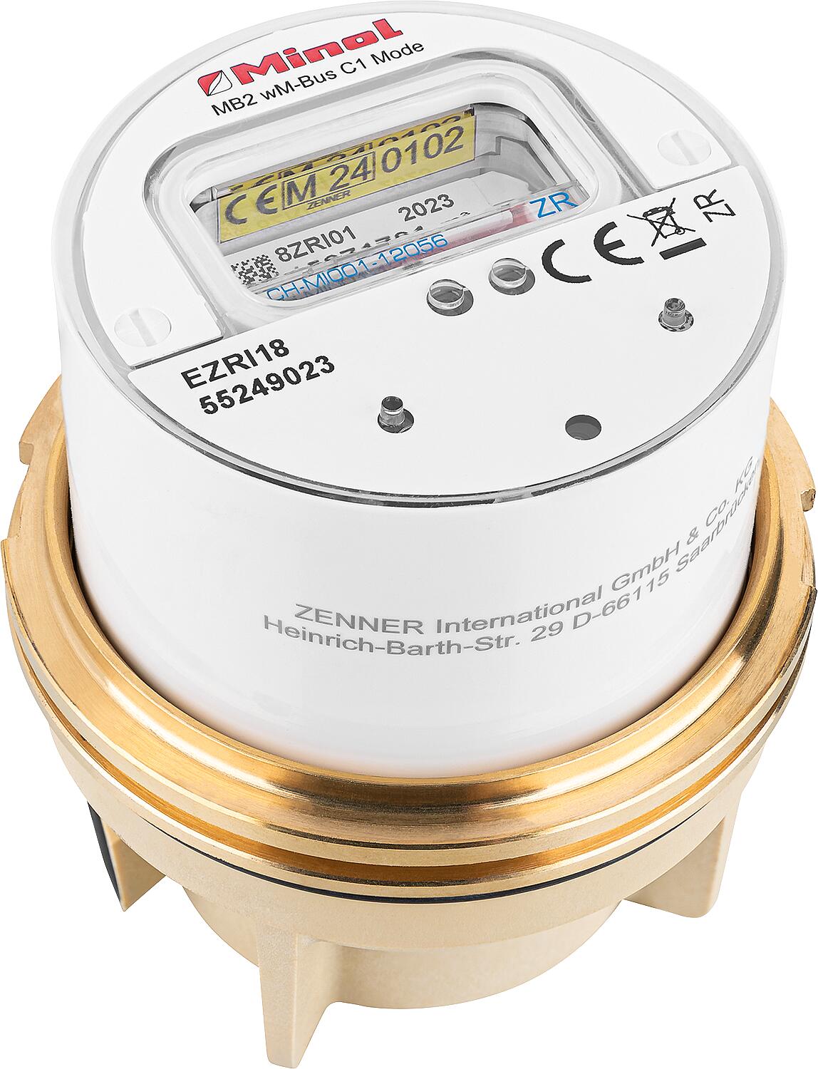 Zenner MB2 M80 x 1.5 V2 30°C 2.5 R40V 325 RK MM wireless measuring capsule water meter, wireless M-Bus