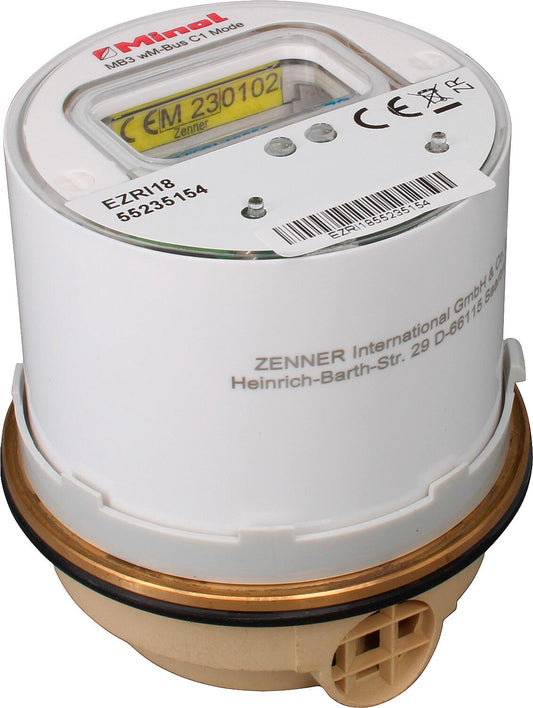 Zenner MB3 M76 x 1.5 V2 30°C 2.5 R40V 325 RK MM wireless measuring capsule water meter, wireless M-Bus