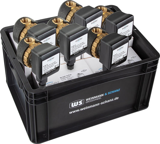 Zirkulationspumpe evenes EV ZUP 15 Plus, Vorteilspaket, 6x Pumpe inkl. WS-Box