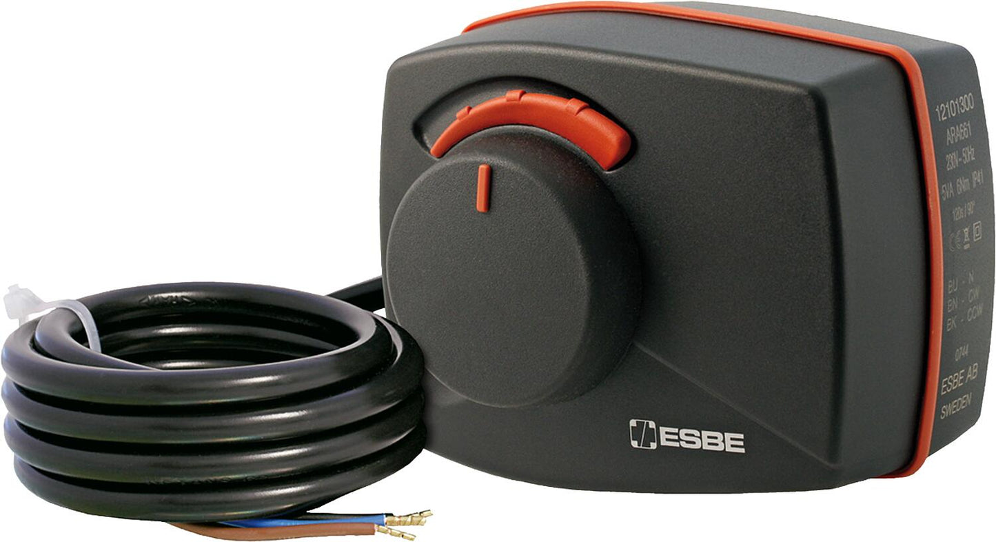 Actuator ESBE, type ARA 653, 3-point, 24V/AC, 60 sec. / 90°.