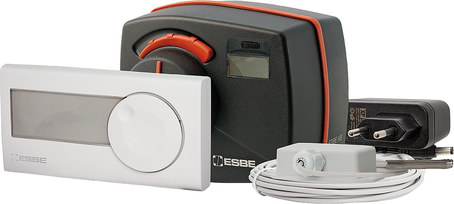ESBE actuator controller, type CRD 221, weather and room-compensated control, 230V