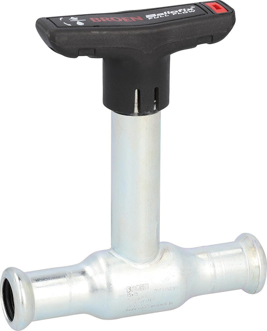 C-Stahl Press-Kugelhahn mit langer Spindel und Flügelgriff