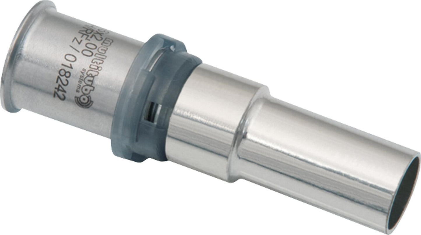 MULTITUBO Press-fit adapter to CU Ø16x2.0-Cu 10mm, tinned