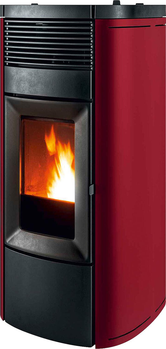Poêle à granulés MCZ Musa Hydromatic 18 R, modèle de base avec boîtier métallique Bordeaux, 17,7 kW
