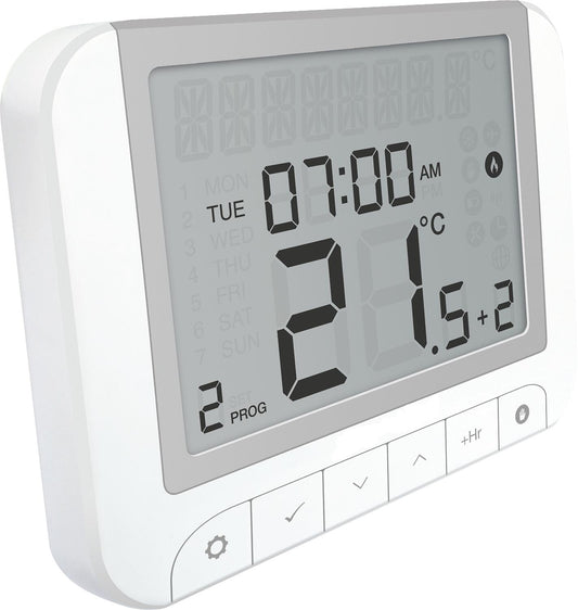 Wireless room thermostat, WBRT520TX+ digitally programmable