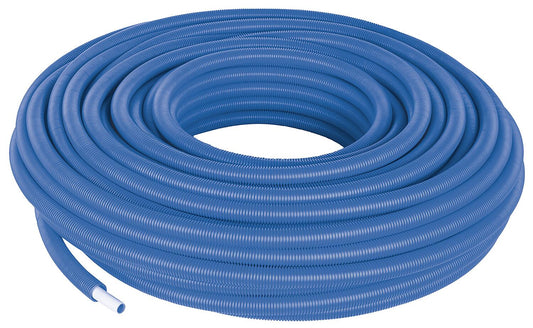 Uponor Uni Pipe PLUS white in protective tube Ø16mm x 2.0mm - 25/20, blue, length 75m