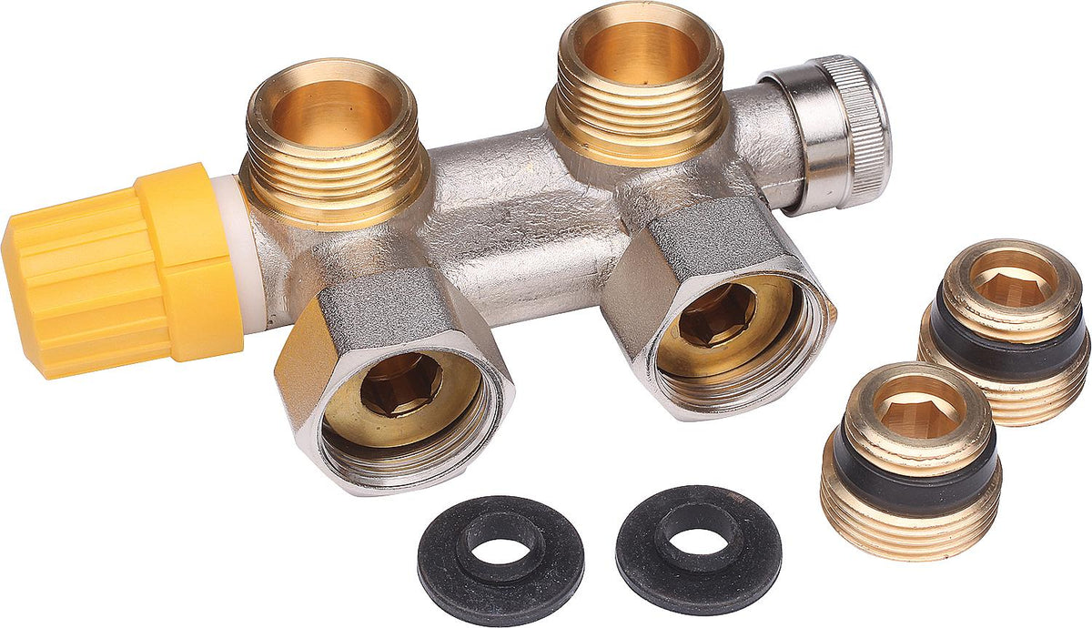 Dn20 Radiator Connections Danfoss VHS-UN valve connection fitting, angle type DN15 (1/2