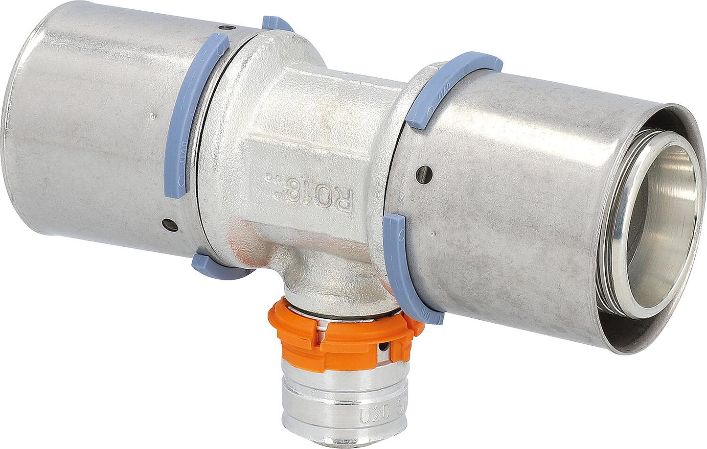 Raccord en T Uponor S-Press réduisant Ø40mm-Ø20mm-Ø40mm