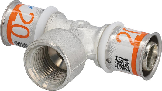Uponor S-Press PLUS T-piece Ø16mm-DN15 (1/2")-Ø16mm female thread