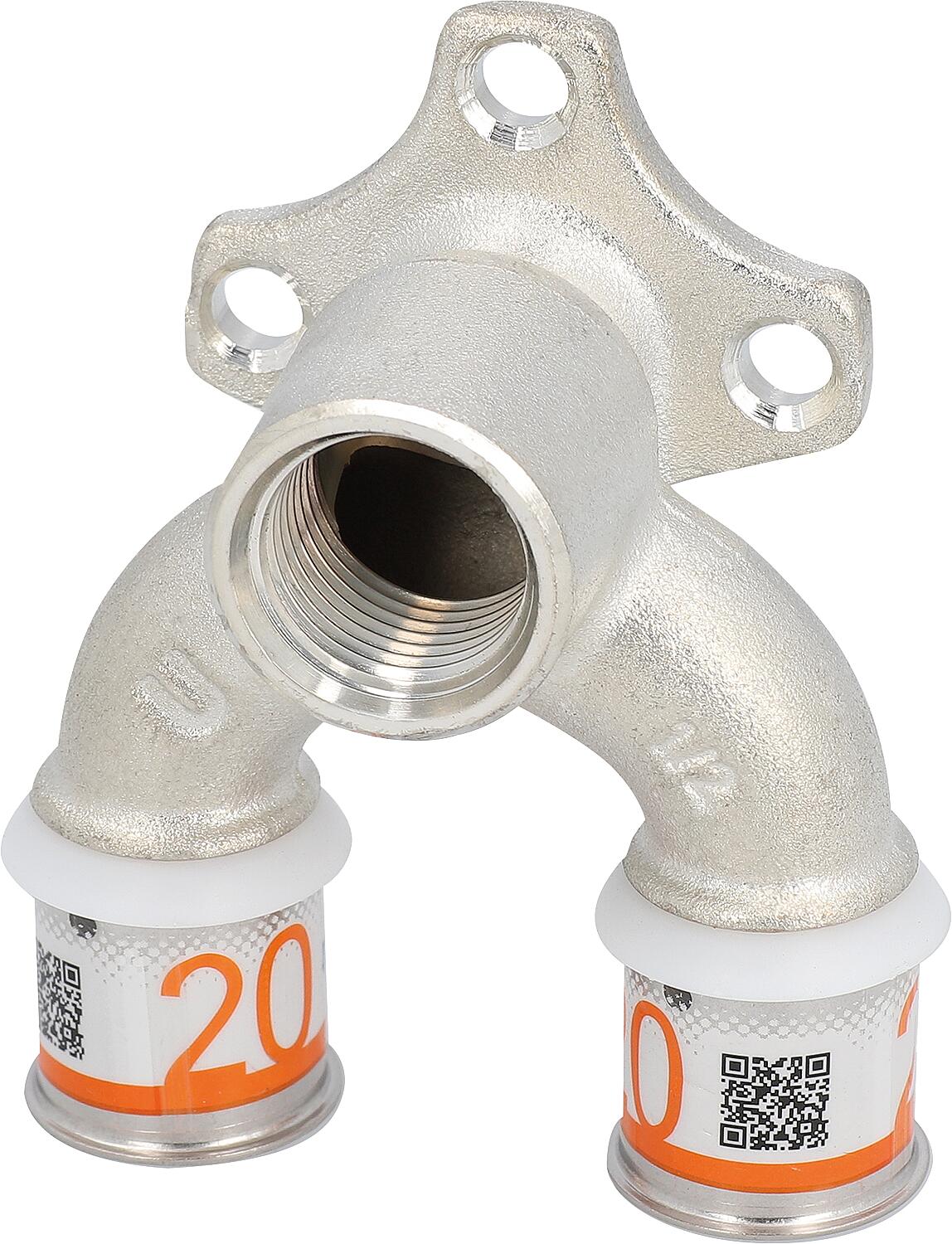 Uponor S-Press PLUS U-wall washer Ø16mm-DN15 (1/2")-Ø16mm internal thread