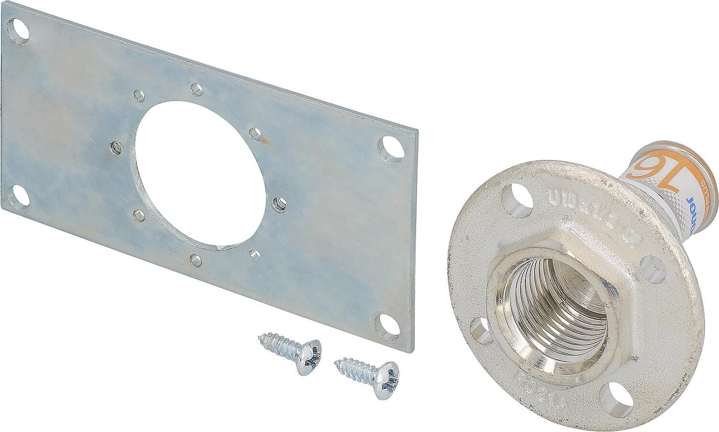 Uponor S-Press PLUS wall penetration Ø16mm-DN15 (1/2") female thread