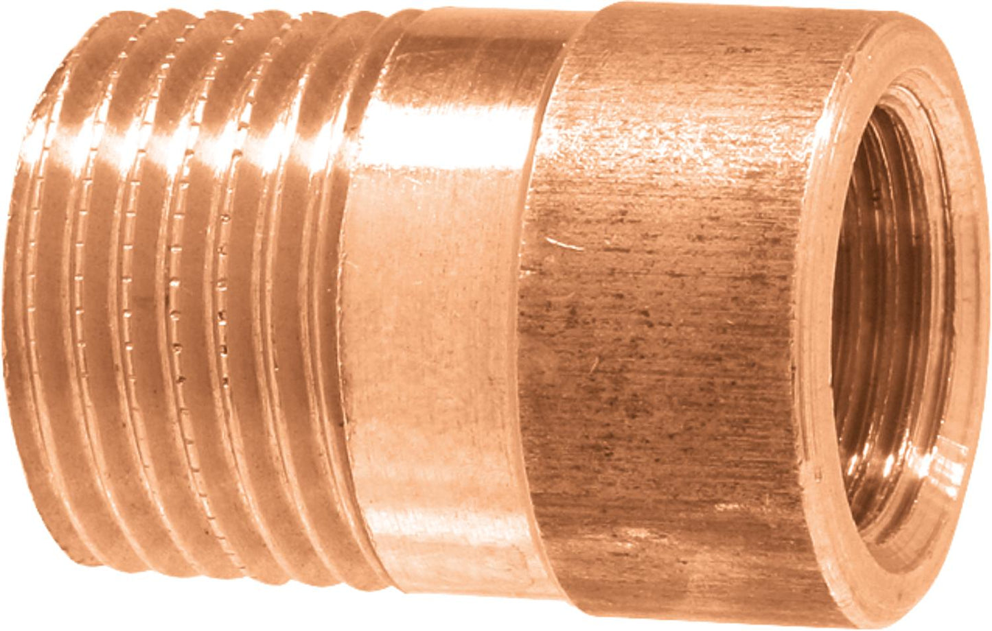 Raccord fileté en laiton rouge
 Réducteur rond (filetage femelle x filetage mâle)