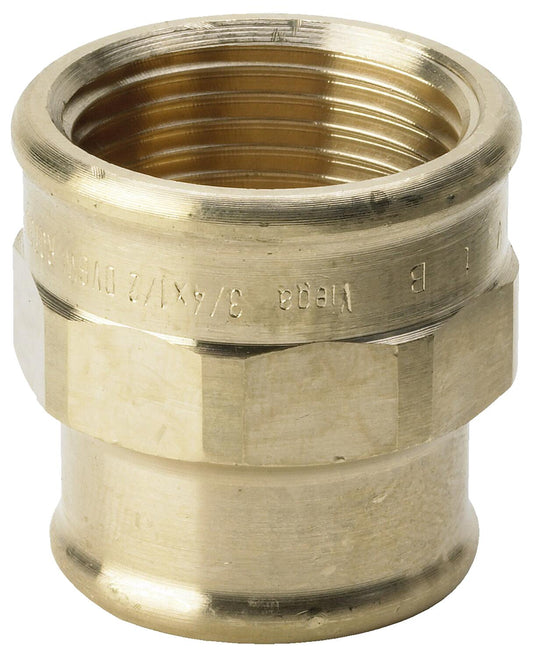 Red brass threaded fitting reducing sleeve type 3240, 3/8"x1/4" (I/I)