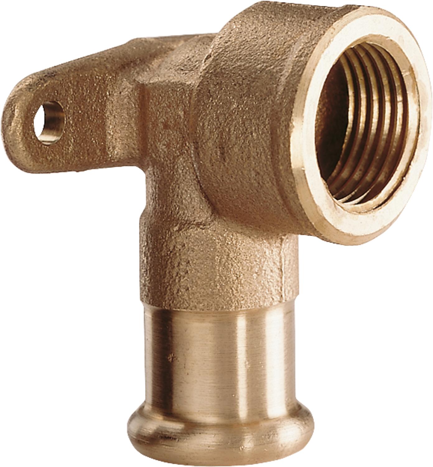 Gunmetal press fitting M-contour wall washer 12x1/2" type 6472g