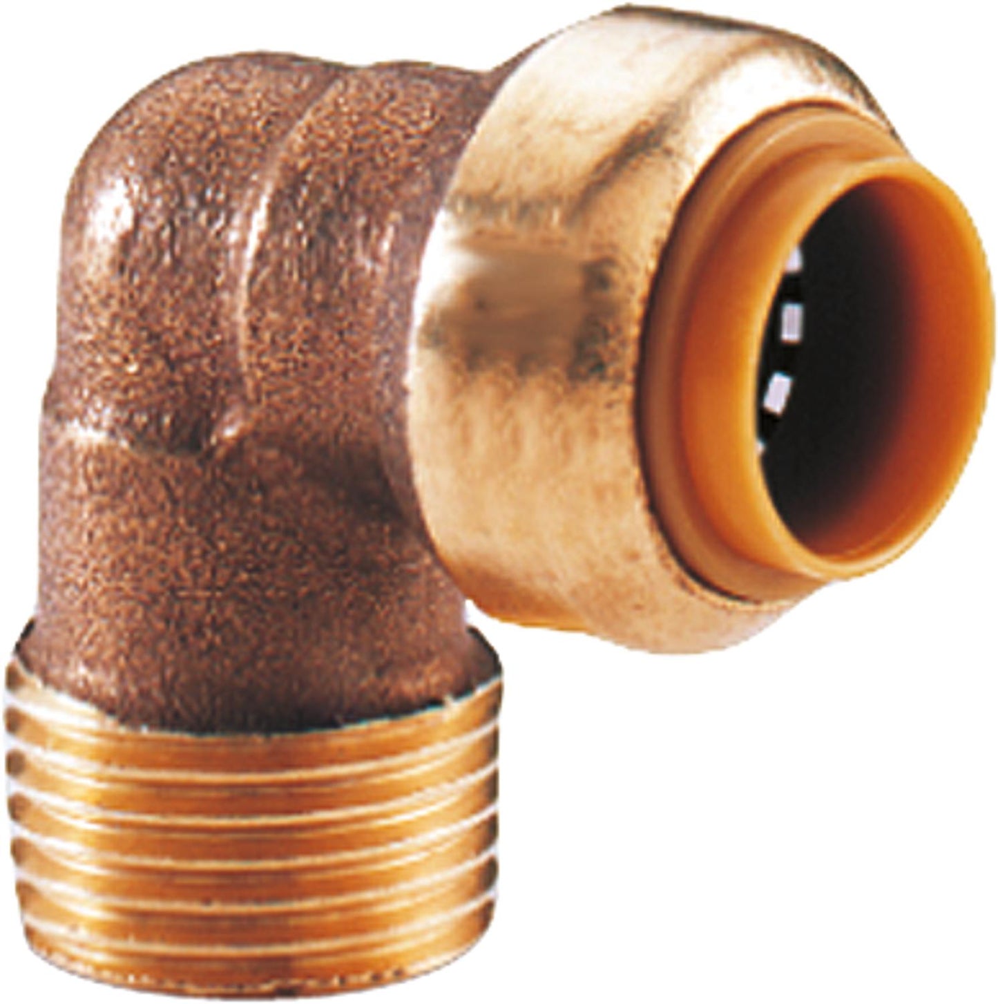 Push-fit fitting, transition angle 90°, 15x1/2" type T092g i/a