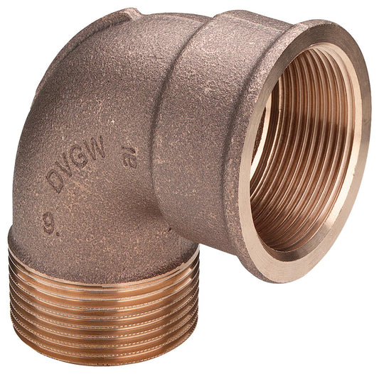 Red brass elbow 90 degrees reduced type 3092 ixa DN65(2 1/2")