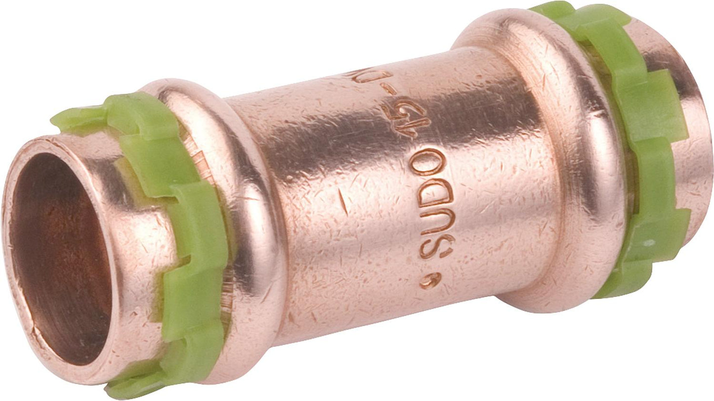 Copper press fitting V-contour sleeve Ø 12 mm, type P5270
