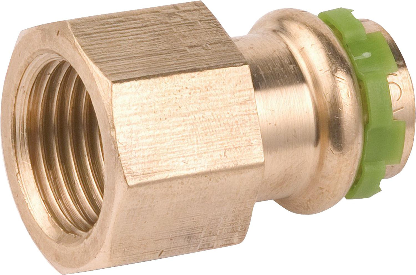 Red brass press fitting V-contour transition sleeve with IG 12x3/8 P 4270 G