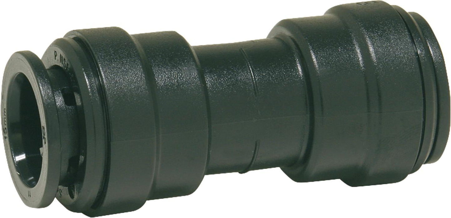 Straight connector 15 mm, (I/I)