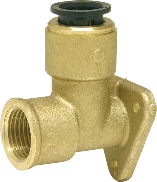 Wall angle brass 15 mm x DN15(1/2"), 90°, (I/IG)