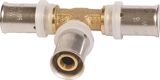 Press fitting for MSVR TH contour tee with equal outlets 63x6mm