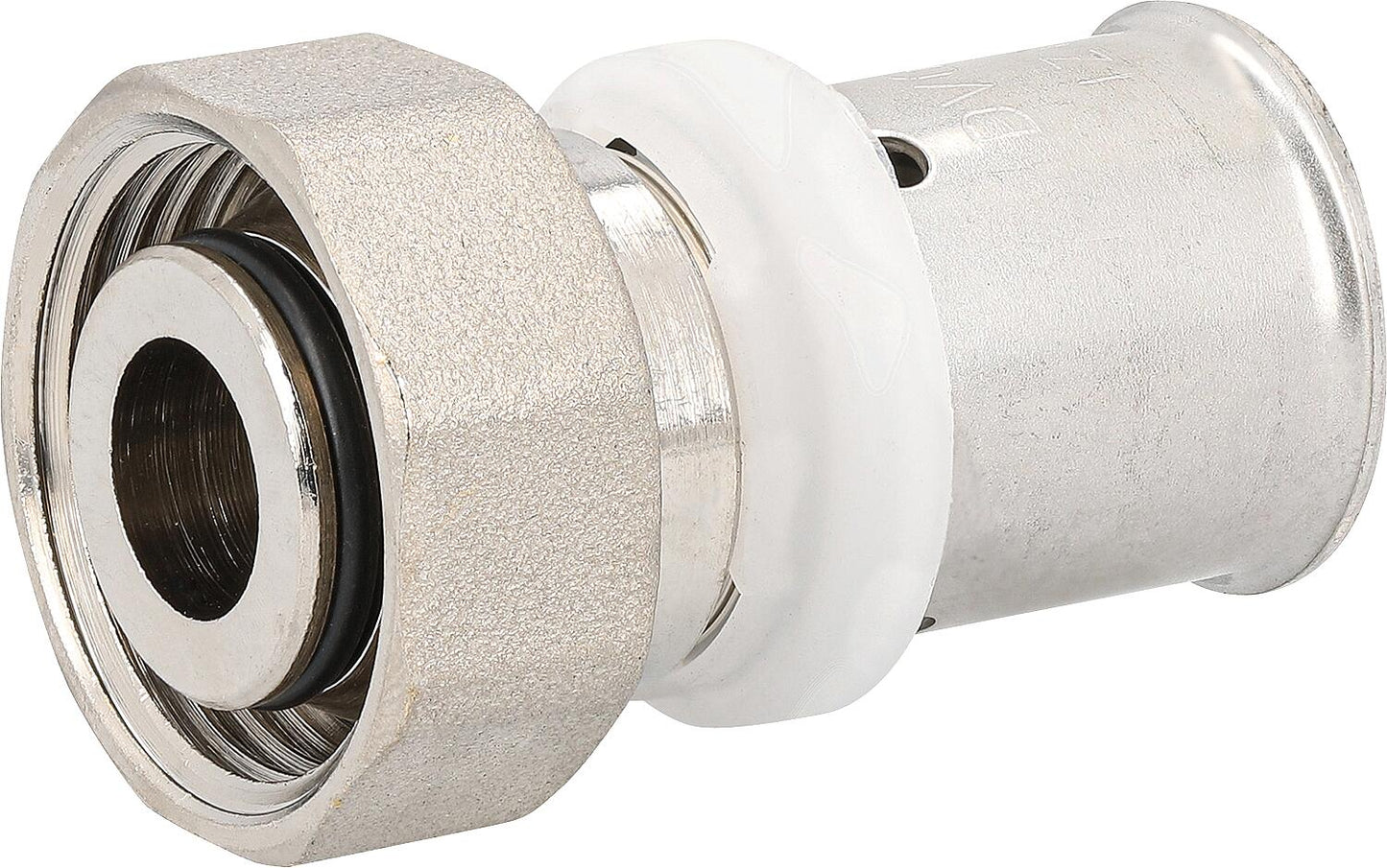 Press fitting for MSVR TH profile connection press fitting with Euro cone, 16x2-3/4", nickel-plated brass, TH profile