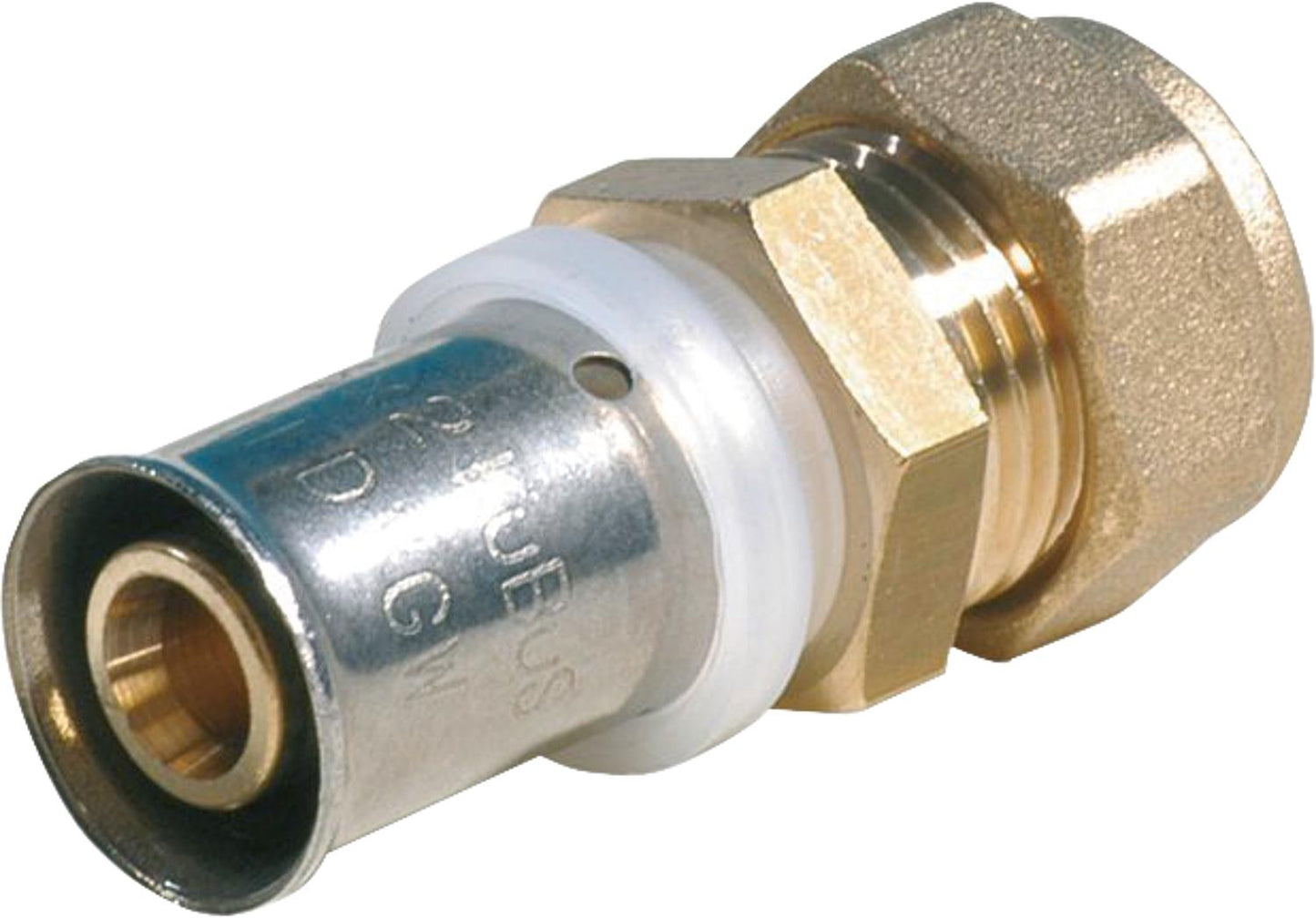 Press fitting for MSVR TH contour press transition + clamping fitting 16x15