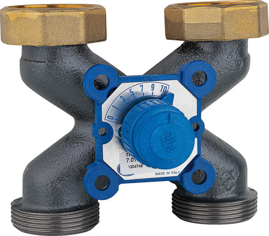 Vierwegemischer Grauguss VMX-X 90, G 1 1/2'' 2 x Flansch / KVS 8