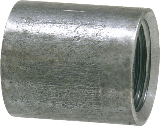 1/4" wrought iron socket St37 without rim, right-hand thread DIN2986, black, welded