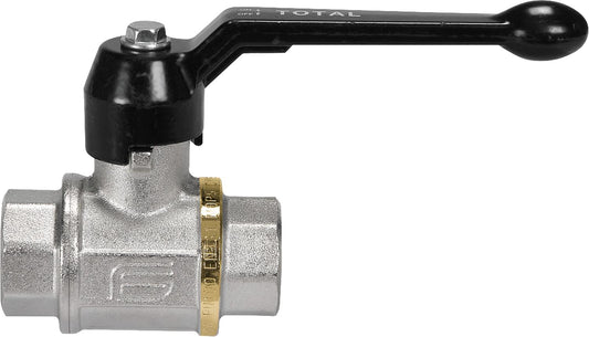 Messing-Kugelhahn Total, IG x IG, mit Aluminium-Hebel