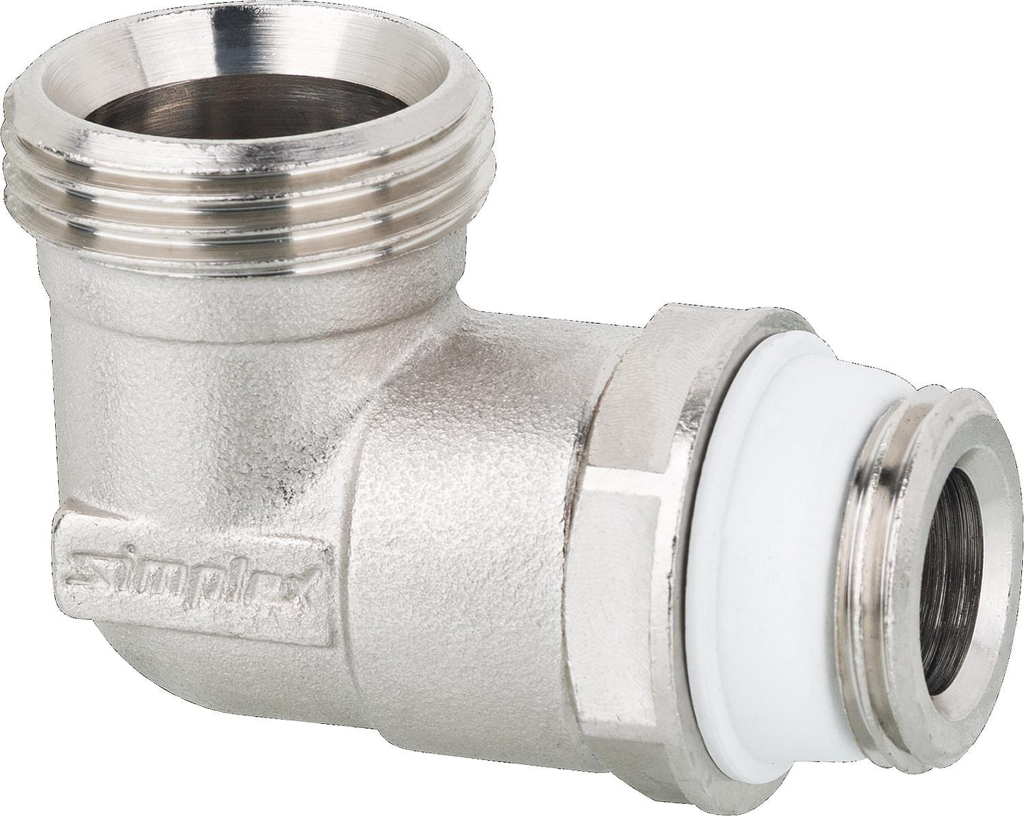 Connection elbow 1/2" x 3/4" 1/2" self-sealing 3/4" Eurocone nickel-plated