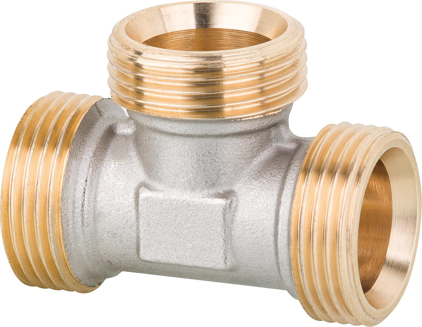 Coupling T-piece 3/4" Eurocone nickel-plated for compression fitting