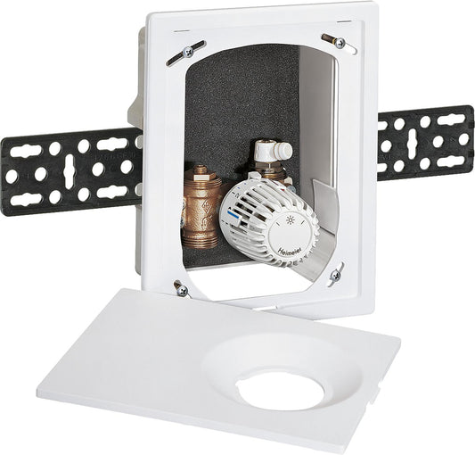 Multibox IMI Heimeier type K, individual room control, cover and thermostat head white