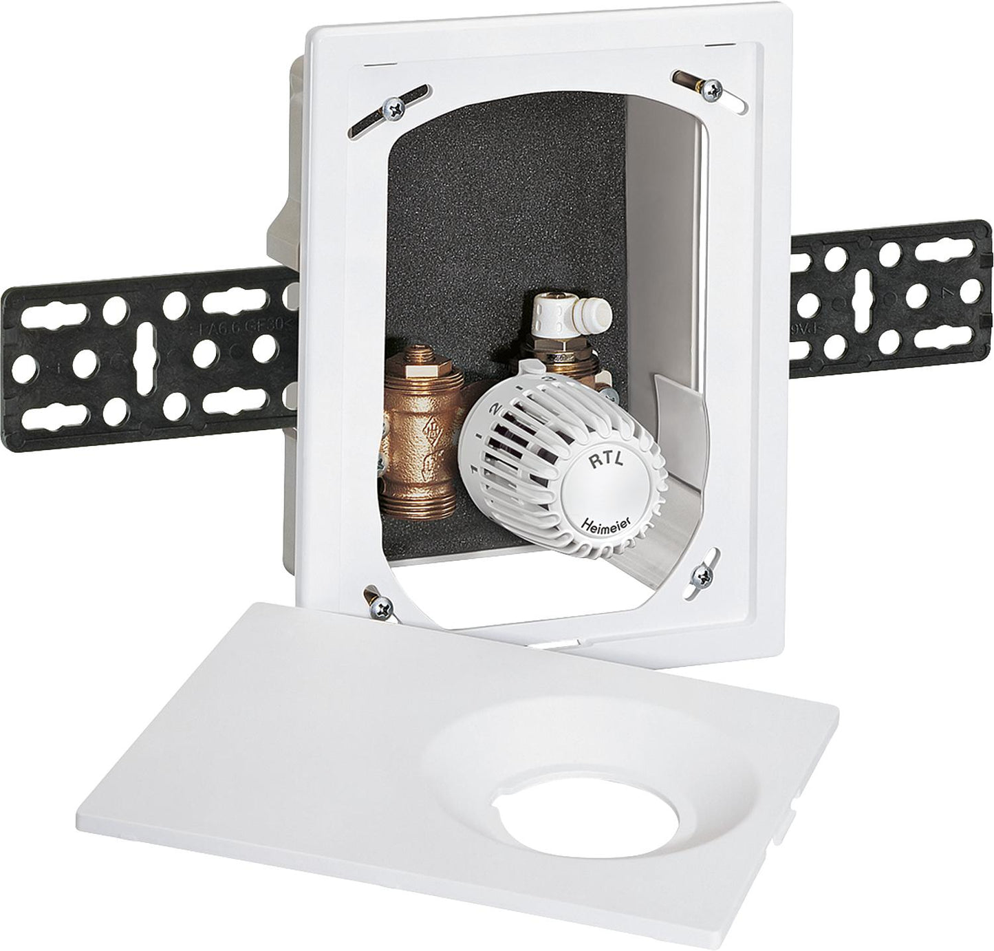 Multibox RTL cover and thermostat head white