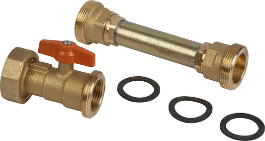 Installation section for heat meters DN 15 + 20 in unmixed water heating circuit set