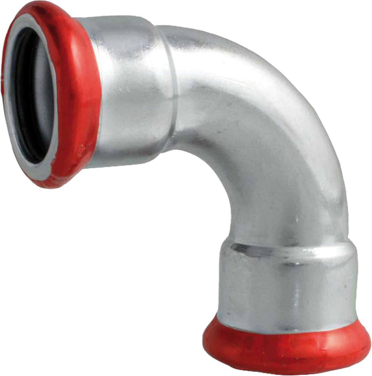 Carbon steel press fitting elbow 90° (i/i) 15 mm M contour