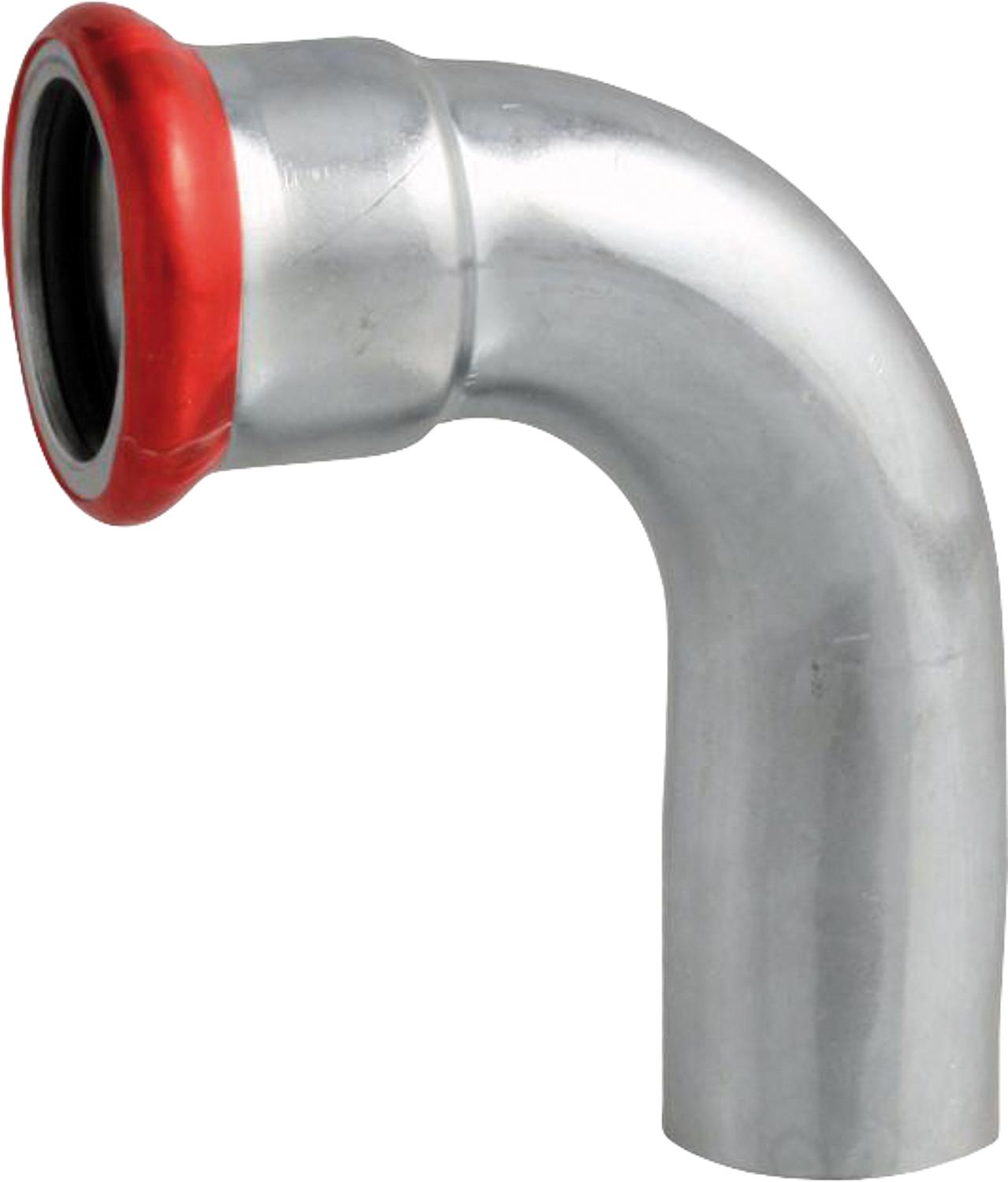 Carbon steel press fitting elbow 90° (i/a) 15 mm M contour