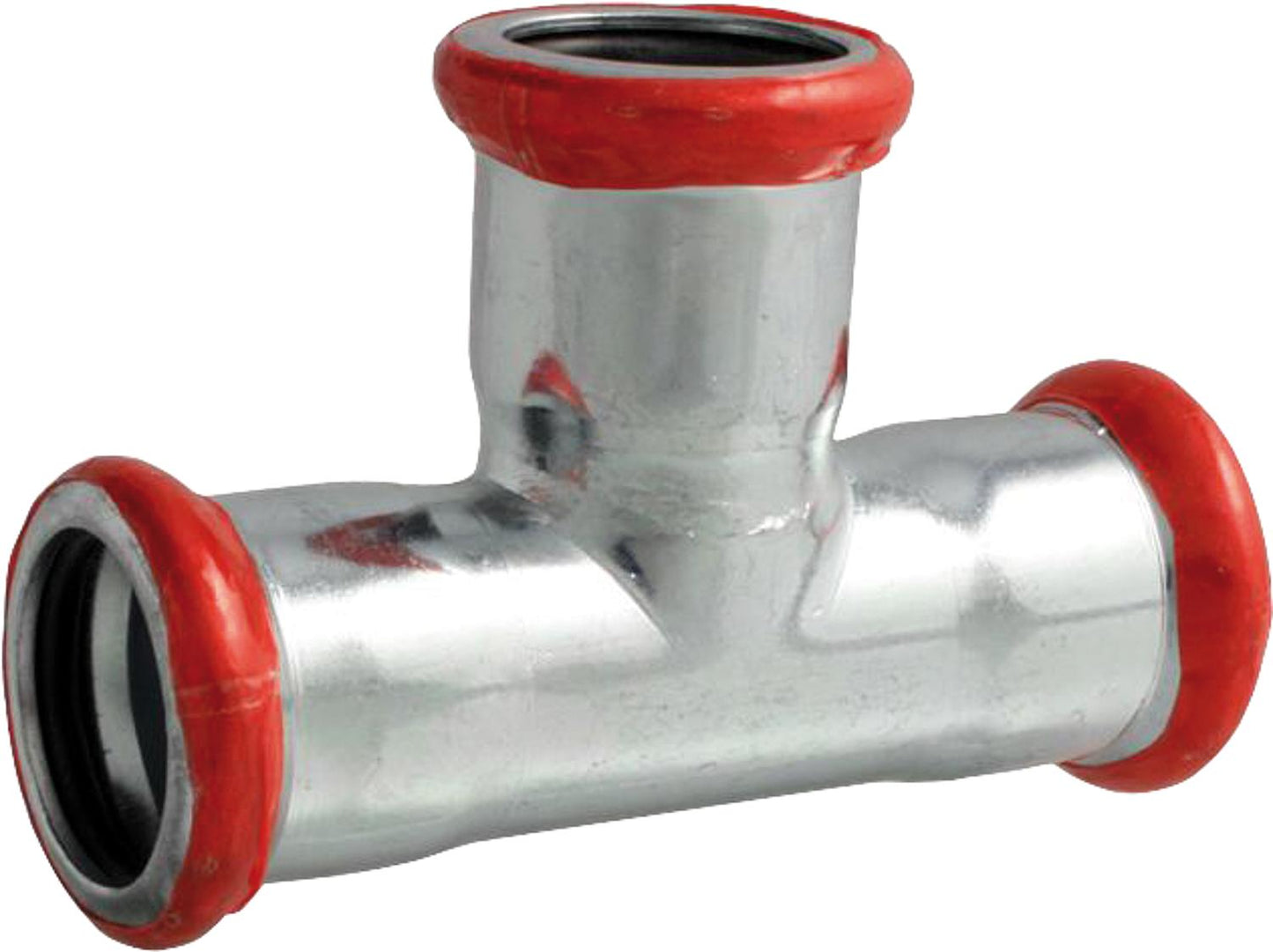Carbon steel press fitting M-profile tee (i/i/i) 15 mm