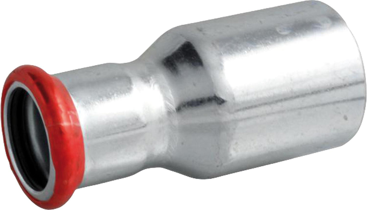Carbon steel press fitting M-contour reducer Ø 42x18mm
