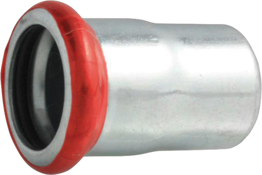 Carbon steel press fitting M contour cap (i) 15 mm