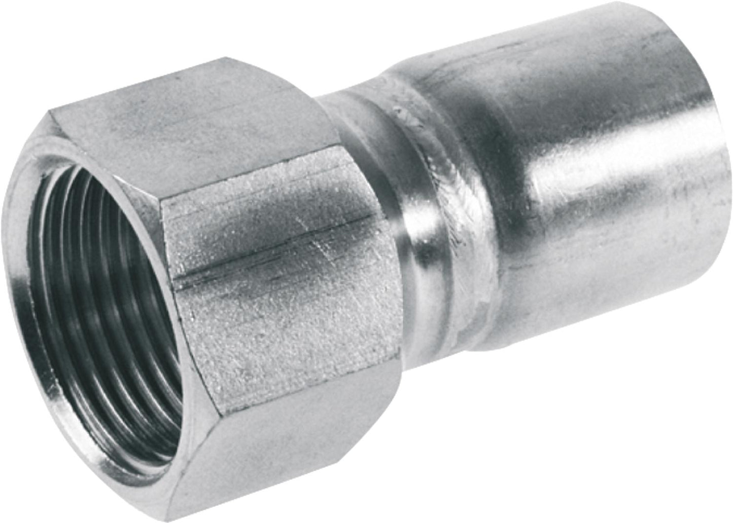 Carbon steel press fitting M-contour heel nipple IT Ø 15x DN10(3/8")