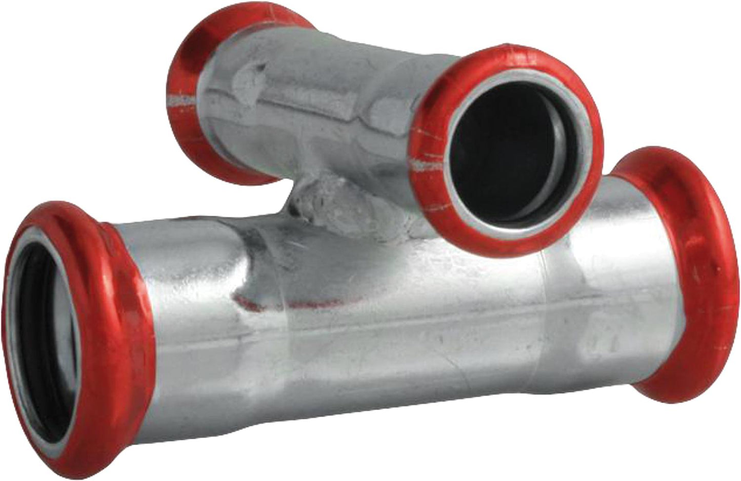 Carbon steel press fitting M-profile cross piece (i) 15x15x15x15 mm WG834